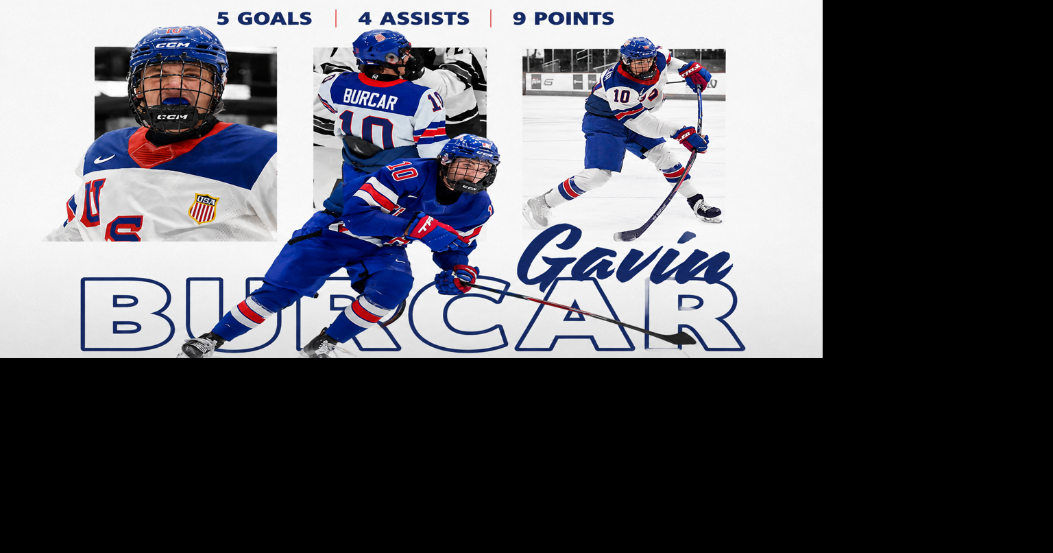 Burcar leads Team USA in scoring at Hlinka-Gretzky Cup