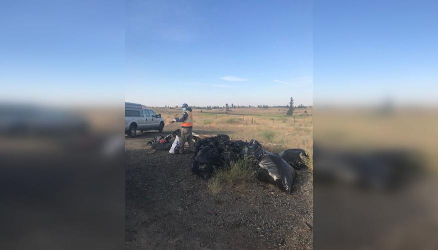 150 bags of garbage removed from illegal dump site near I90 and