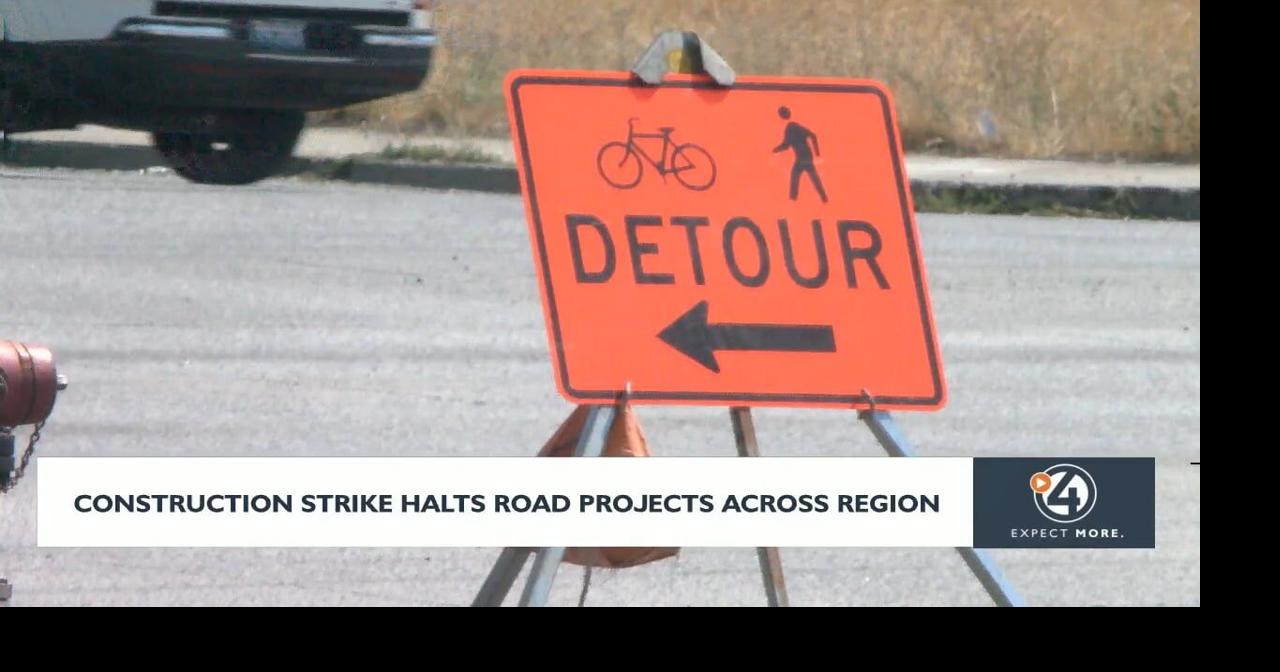 Construction strike halts work on local projects | Video | kxly.com
