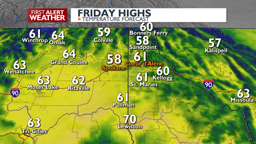 Clouds and cool conditions for the last Friday of September - Mark ...