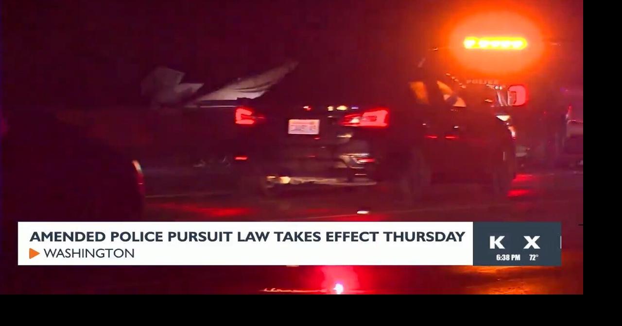 Amended police pursuit law takes effect Thursday Video