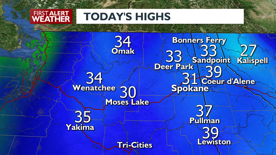 More patchy freezing fog and cold temperatures – Mark | Forecast | kxly.com