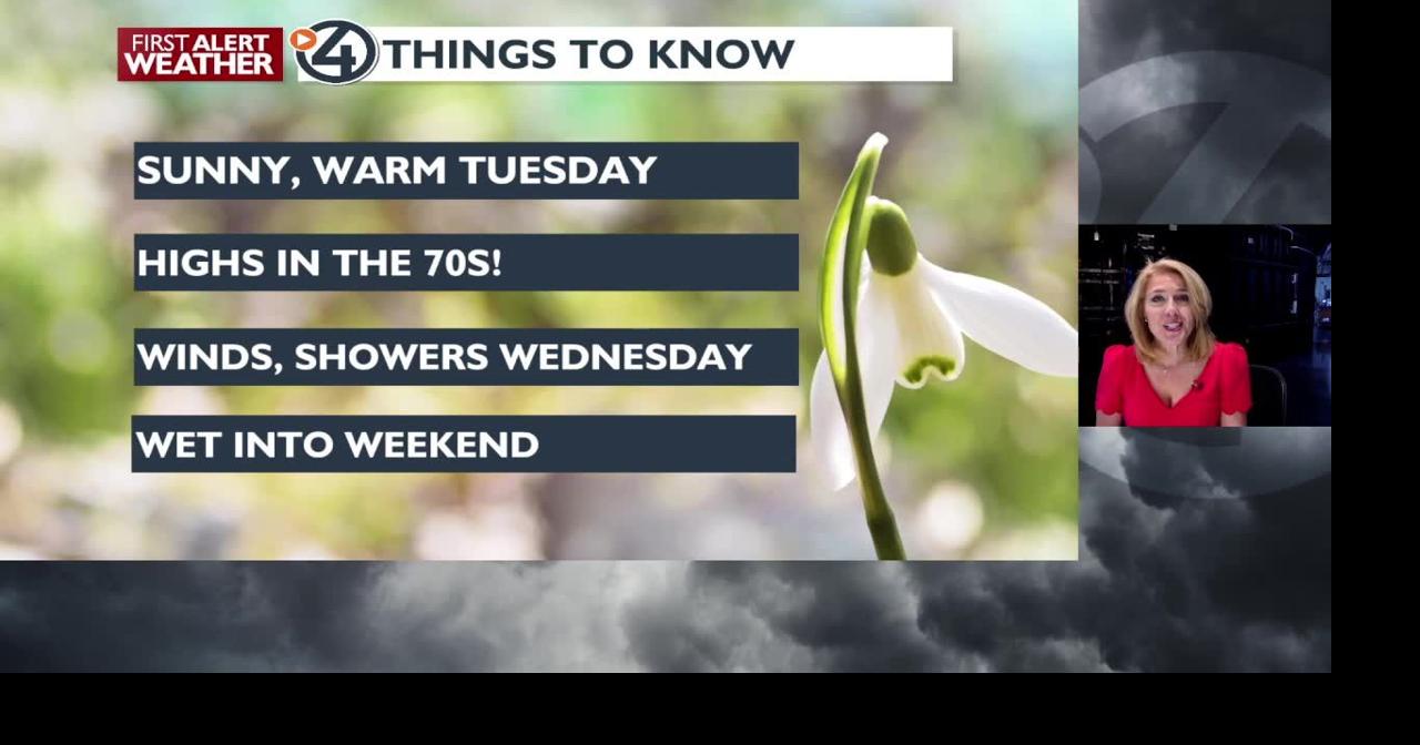 🌞One more sunny, unseasonably warm day before the April showers arrive ...