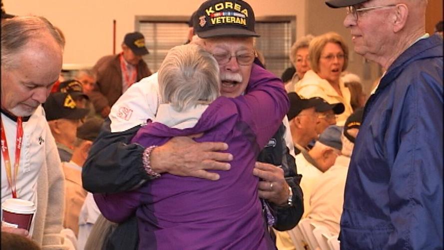 Gallery: Honor Flight pays tribute to Shell 77 crew | Local News | kxly.com