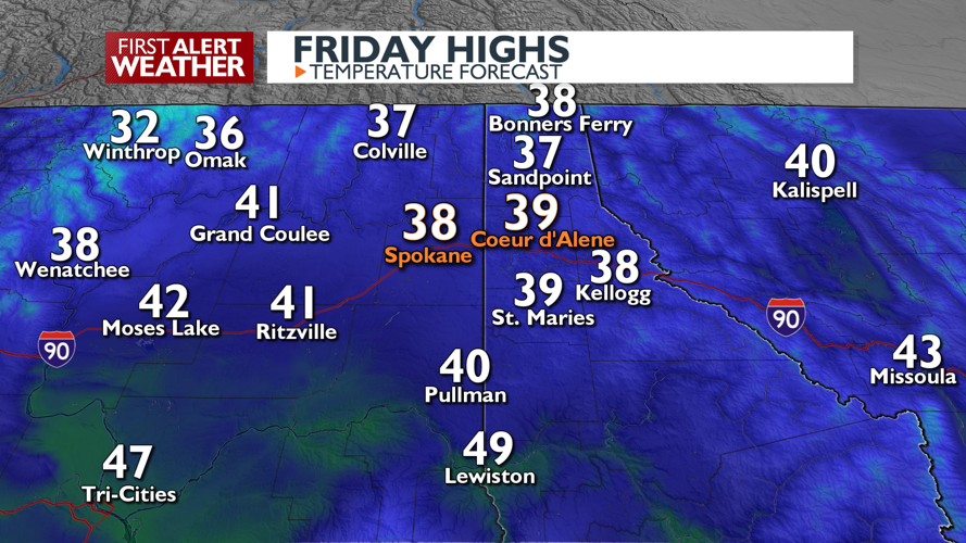 Light rain/snow mix with mountain snow into Saturday then clearing and ...