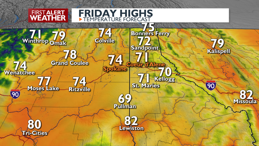 Gusty winds and a Moderate Fire Danger, cooler into the weekend - Mark ...