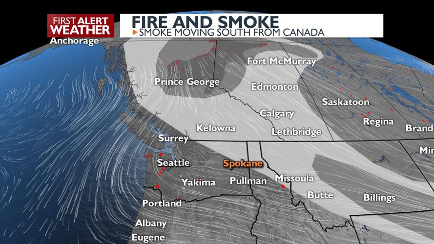 Wildfire smoke is filtering our summer skies for a hot, hazy Thursday 🔥 ...
