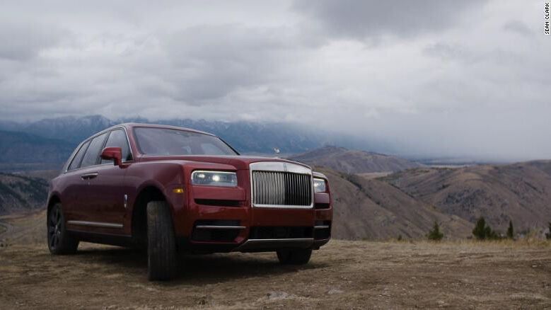 Mountain climbing in a Rolls-Royce SUV