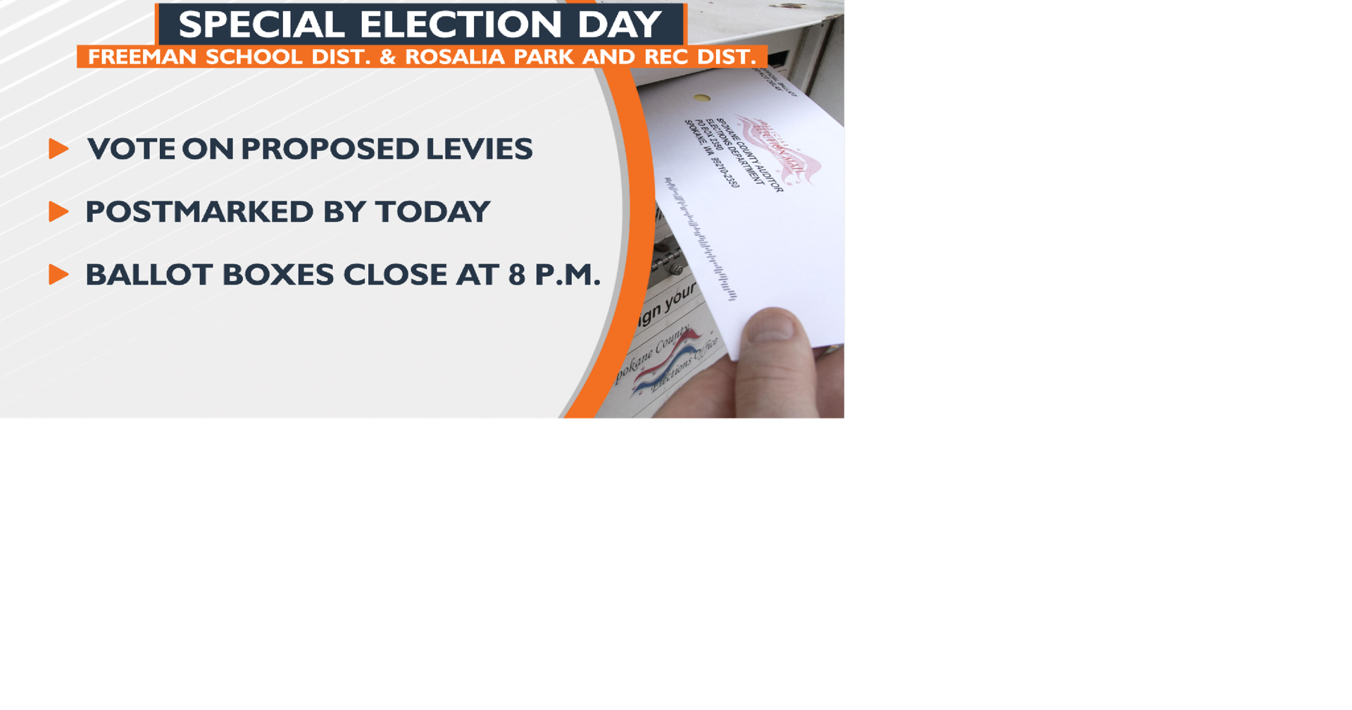 Get your ballots in for special elections in parts of Spokane, Whitman ...