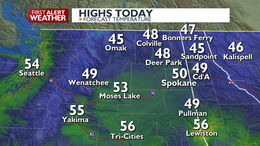 Light rain today, tonight and tomorrow – Mark | Forecast | kxly.com