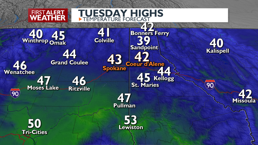 Lots of light showers today and Wednesday - Mark | Weather | kxly.com
