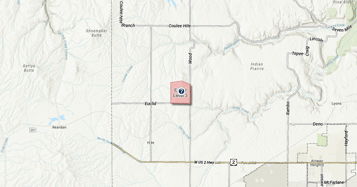 Level 3 (GO NOW!) evacuations for wildfire west of Spokane Hutterite Colony