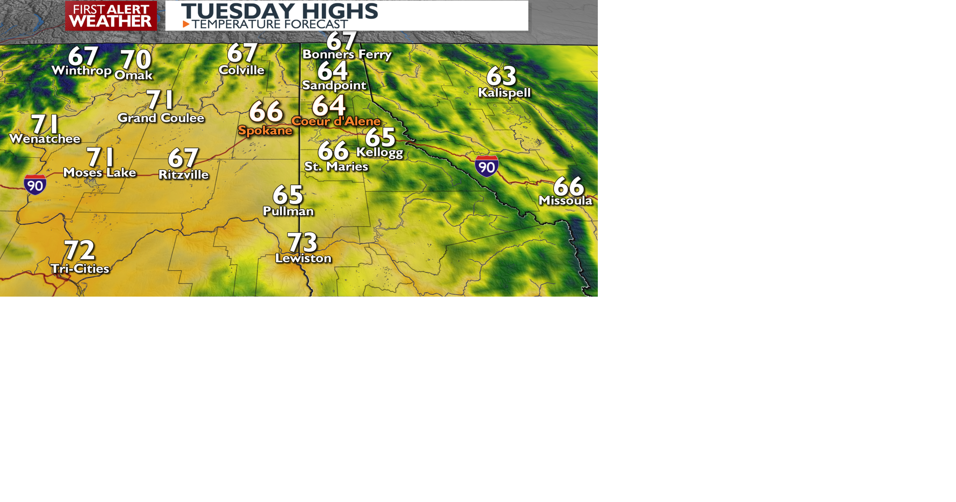 Sun and clouds with changes starting Wednesday - Mark | Weather | kxly.com