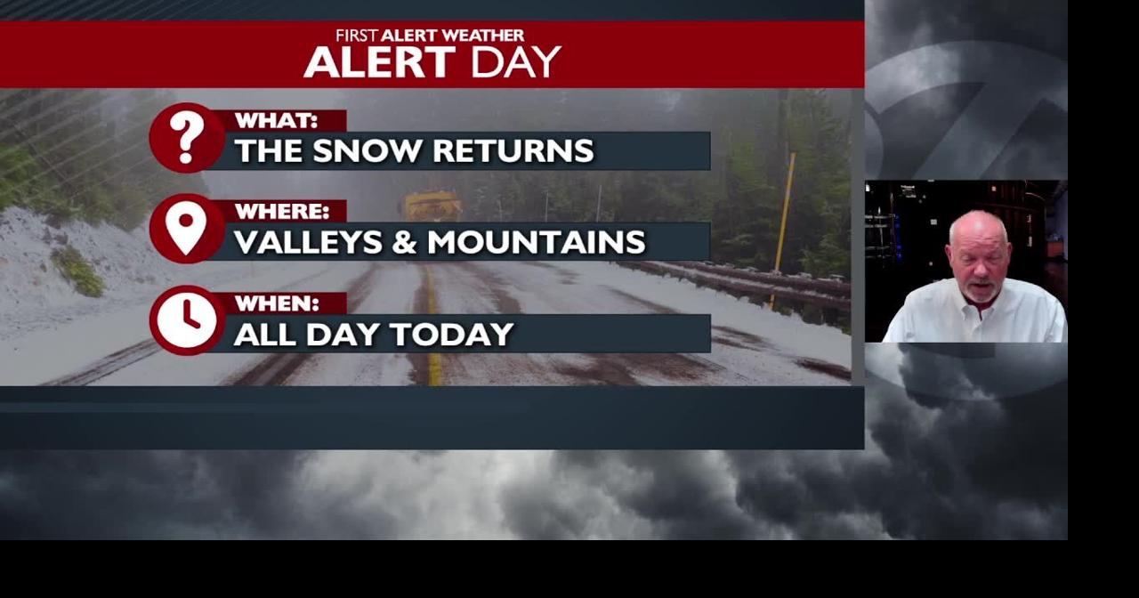 Weather Alert Day due to snow for the morning and heavy Mountain snow ...