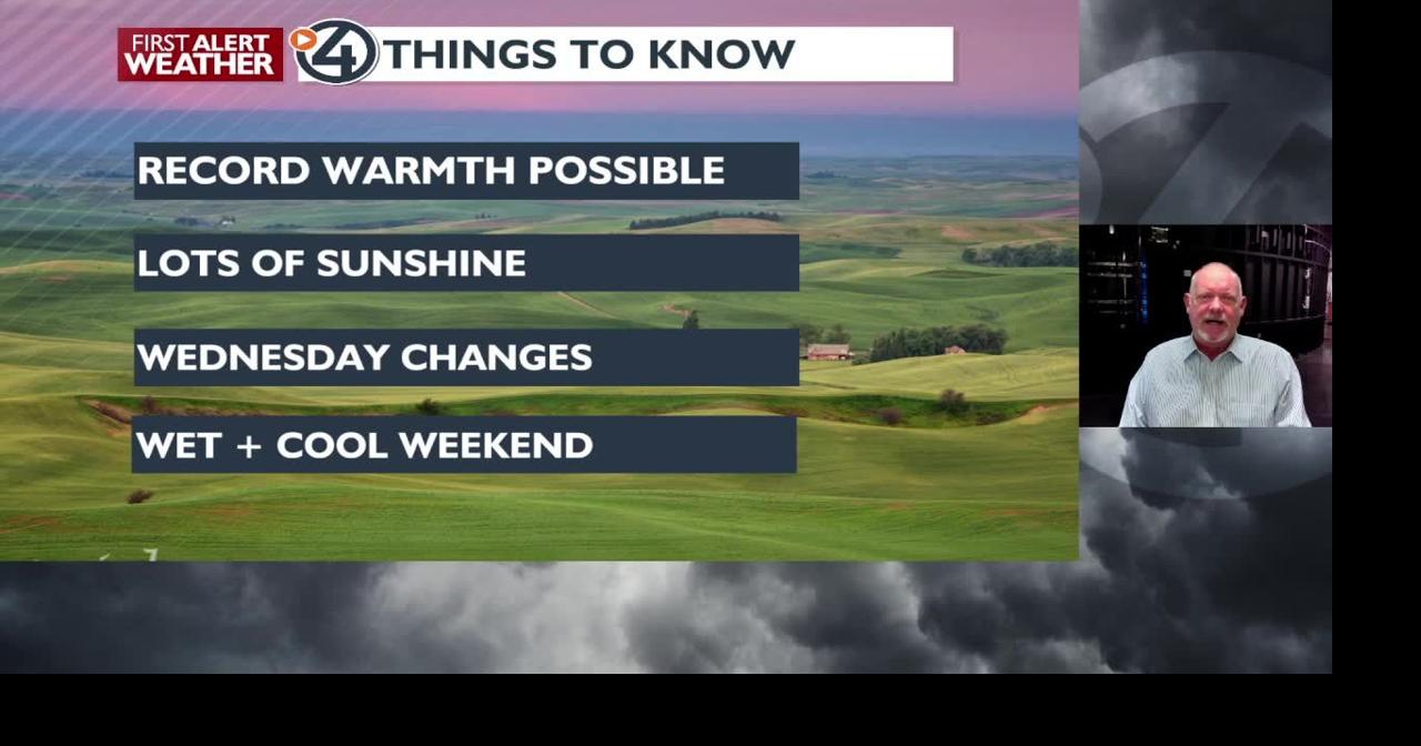 Another sunny and very warm day and a big change on the way Thursday ...