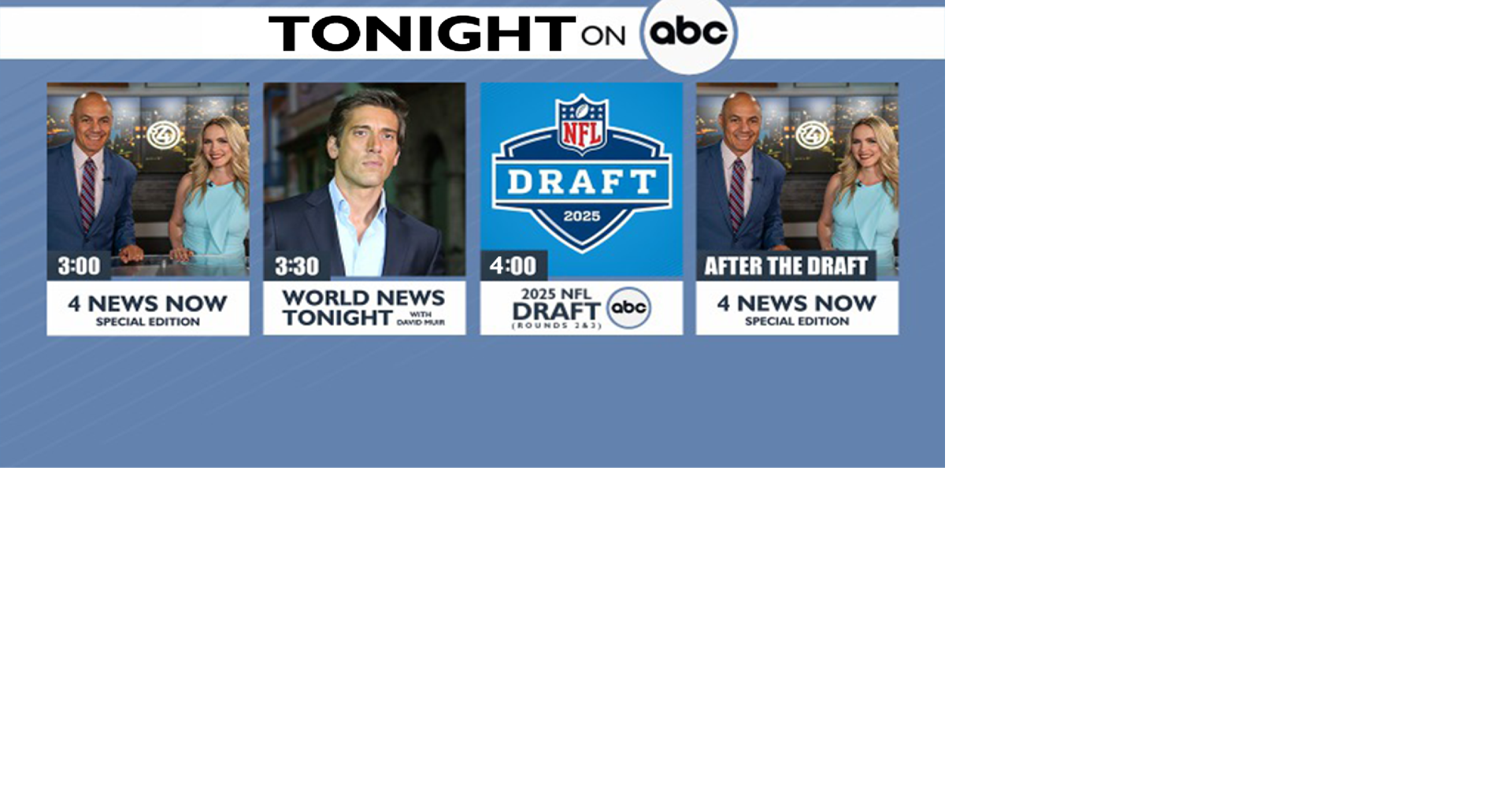 4 News Now with special editions tonight due to NFL Draft | News | kxly.com