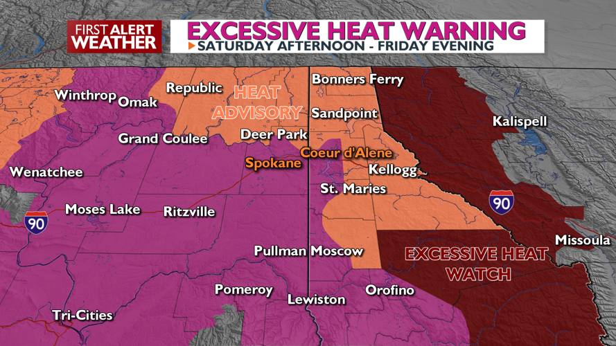 Dangerous heat moves in for next week with an Excessive Heat Warning ...