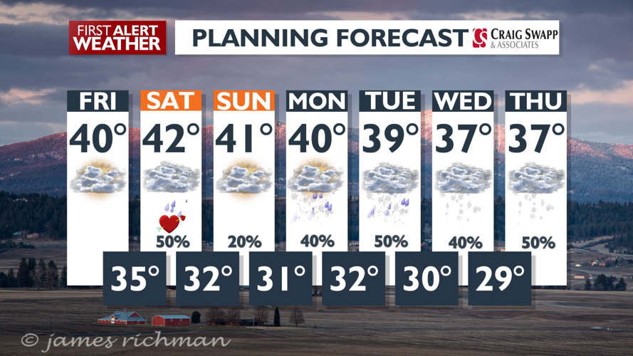 Mountain snow and valley rain return tonight | News | kxly.com