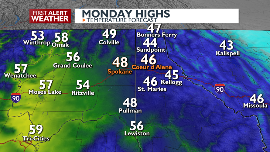 A cold start to Monday with more showers on the way -Matt | Weather ...
