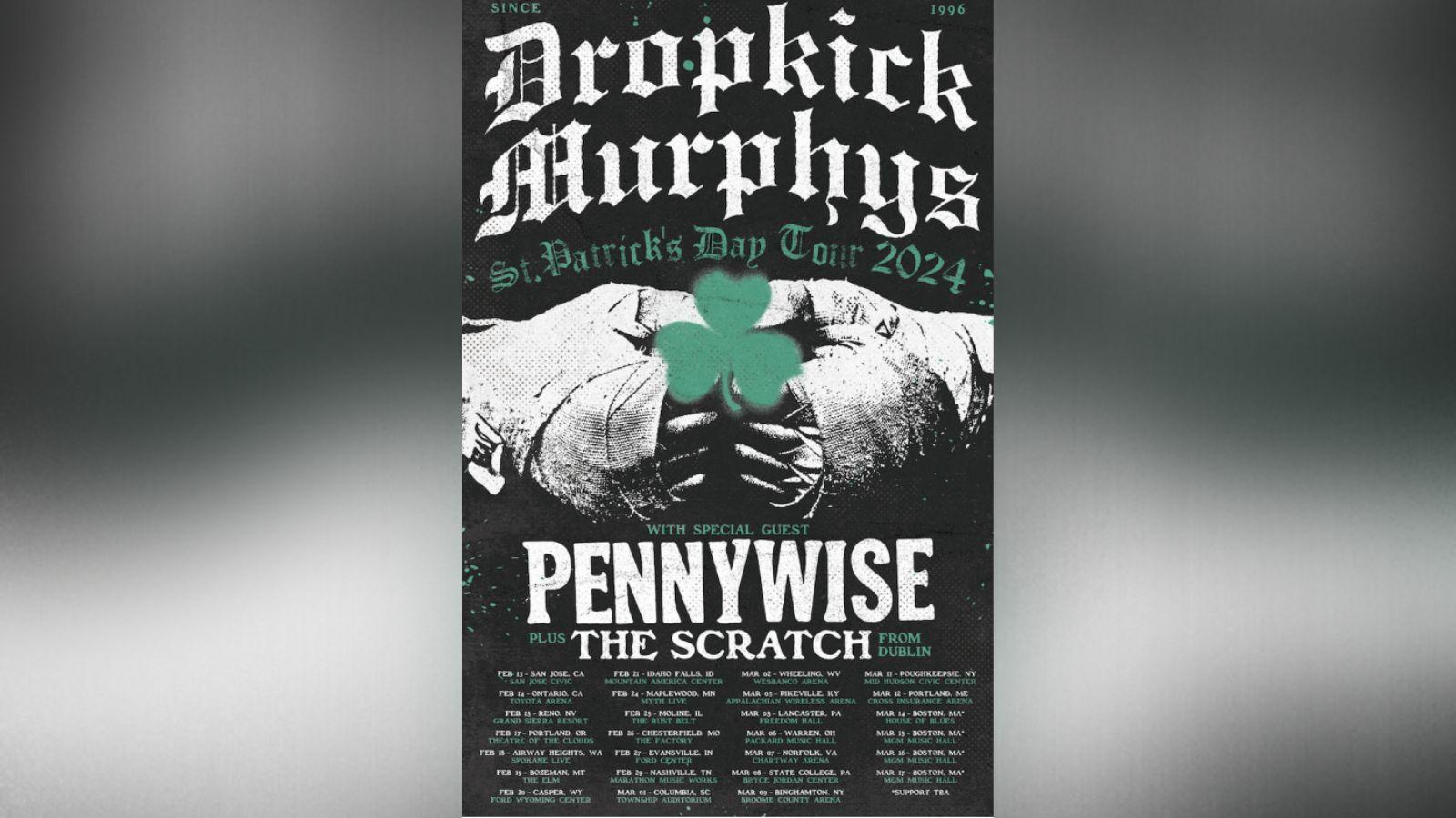 Dropkick Murphys, Pennywise to bring St. Patrick's Day tour to Airway