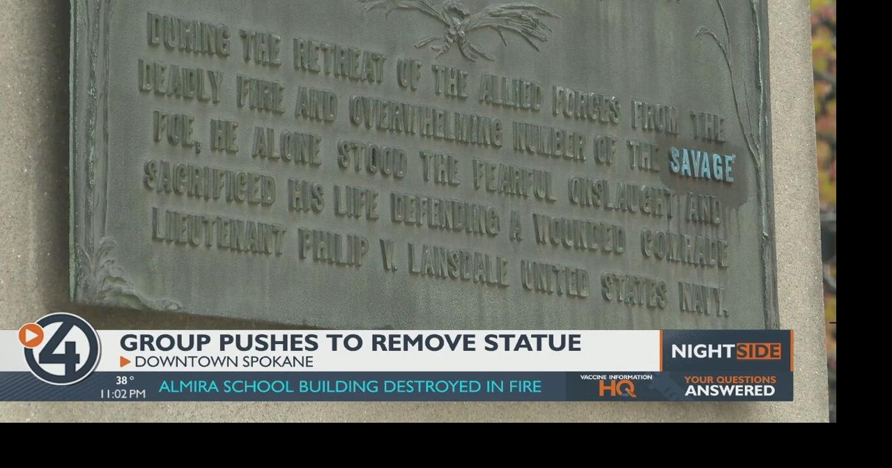 Group pushes to remove John R. Monaghan statue in downtown Spokane ...