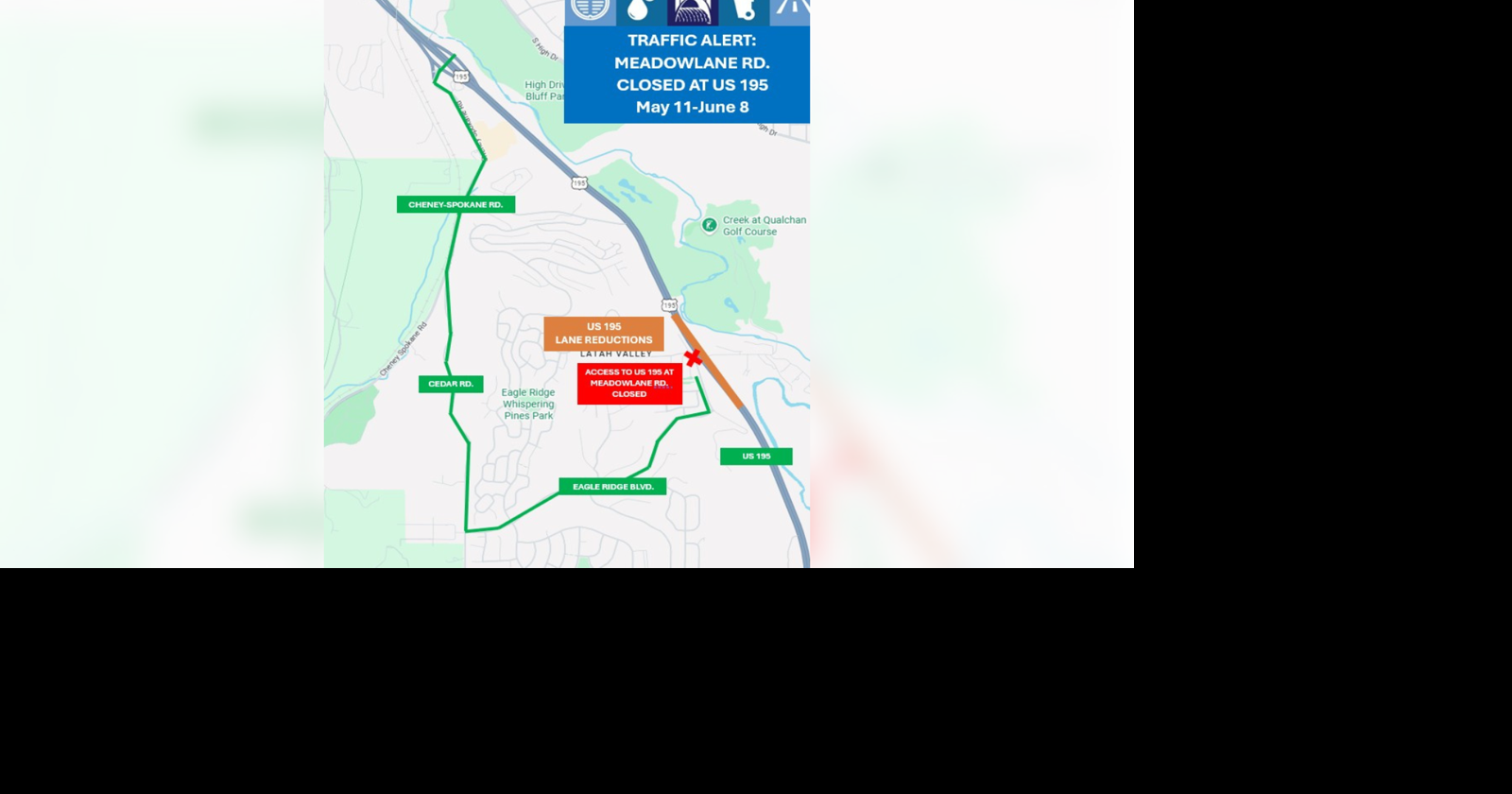 Road closure on Meadowlane Road to begin Monday for safety and ...