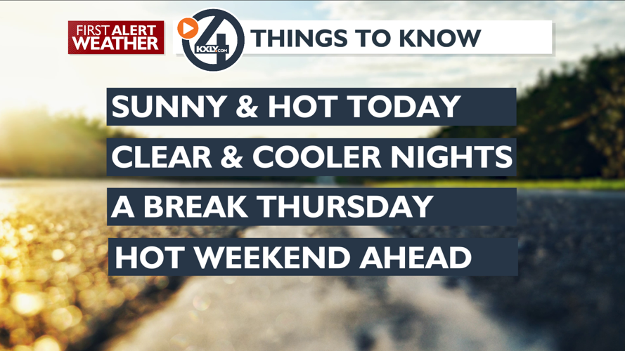 Hot temperatures and sunny skies to wrap up the holiday weekend – Mark ...