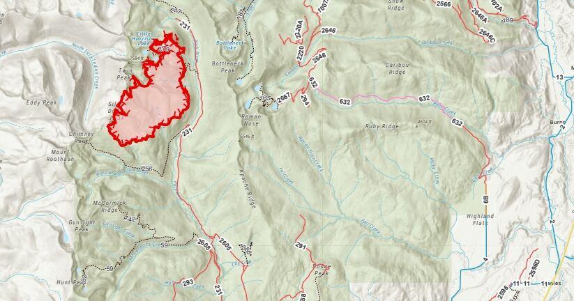 Silver fire spreads across 2,325 acres in steep Idaho terrain with zero containment