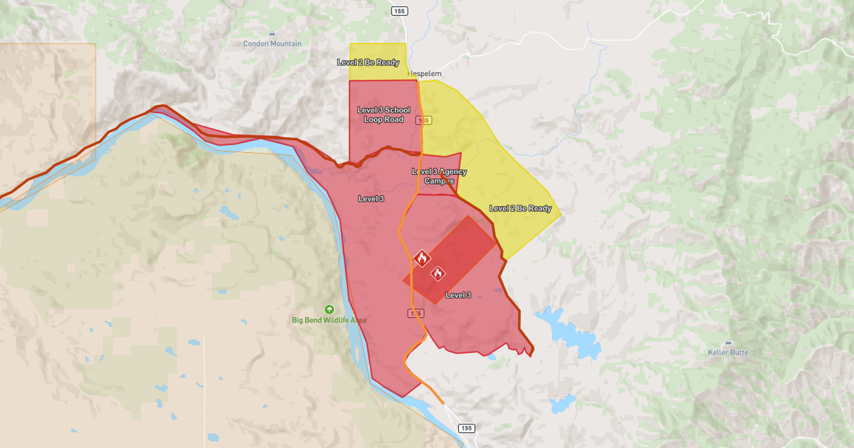 Kaiser Canyon Fire expands Level 3 evacuations, power outage hits Okanogan County