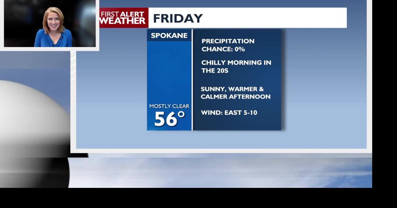 Warm and sunny Friday, but the clouds start moving in for the weekend ...