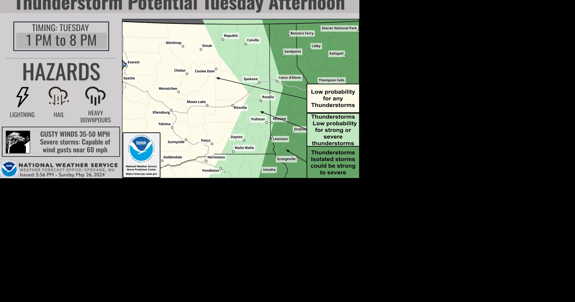 ⛈️Back to work and school Tuesday with a chance of showers ...