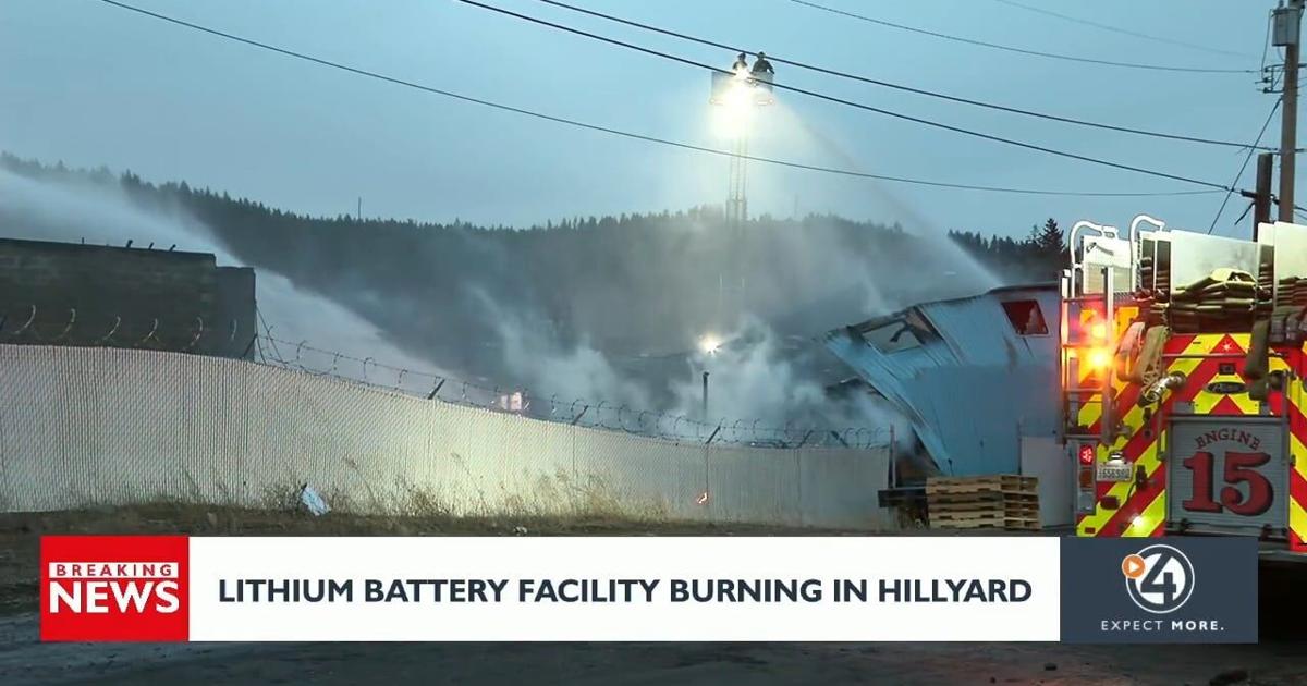 Battery Factory Fire Lithium battery facility fire | Video | kxly.com