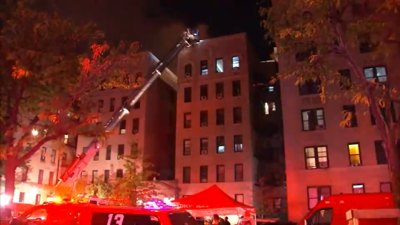 10 injured, including 9 firefighters, in New York City apartment fire ...