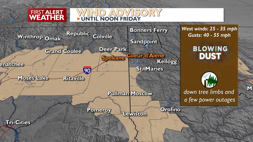 Gusty winds continue into a cooler Friday -Matt | Local News | kxly.com