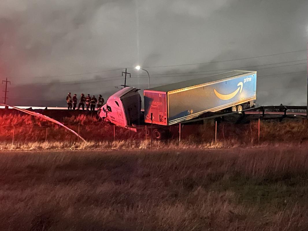 Amazon truck driver, passenger hospitalized in crash on I-90 | News ...