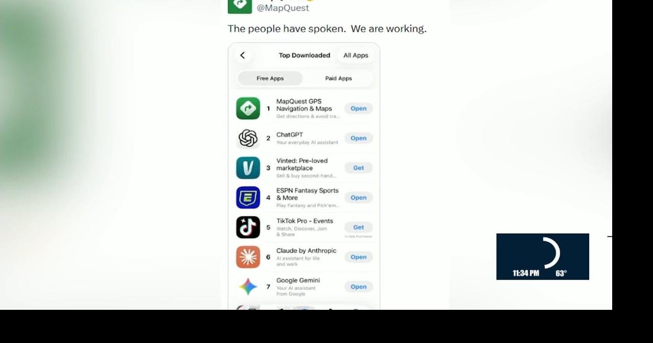 MapQuest number one in App Store