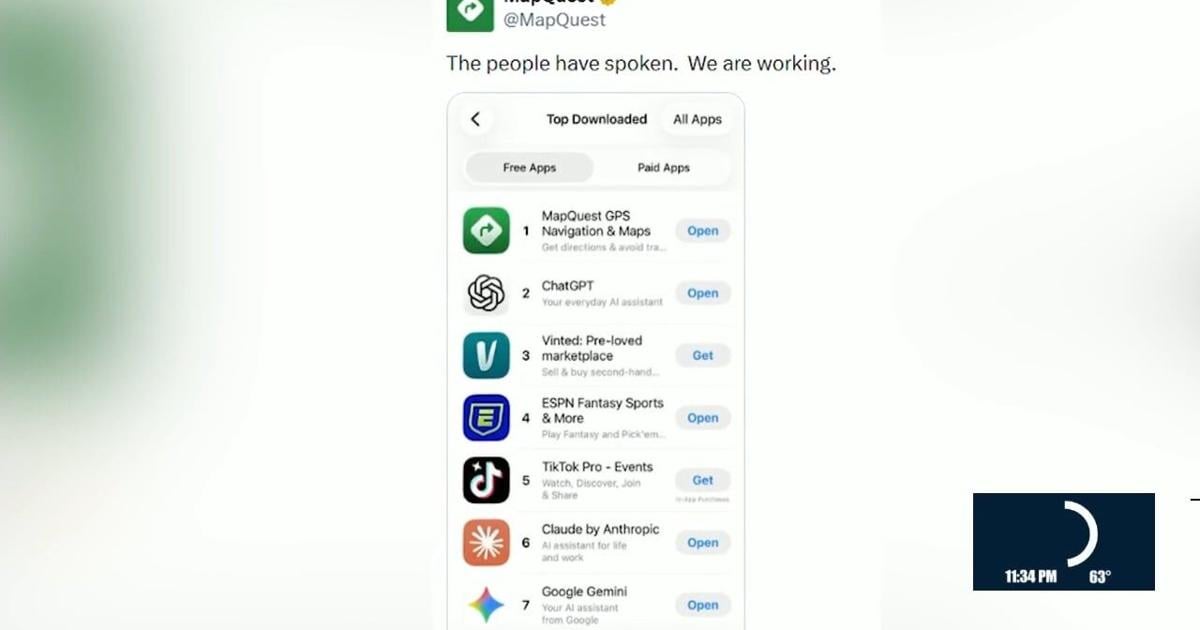 MapQuest number one in App Store
