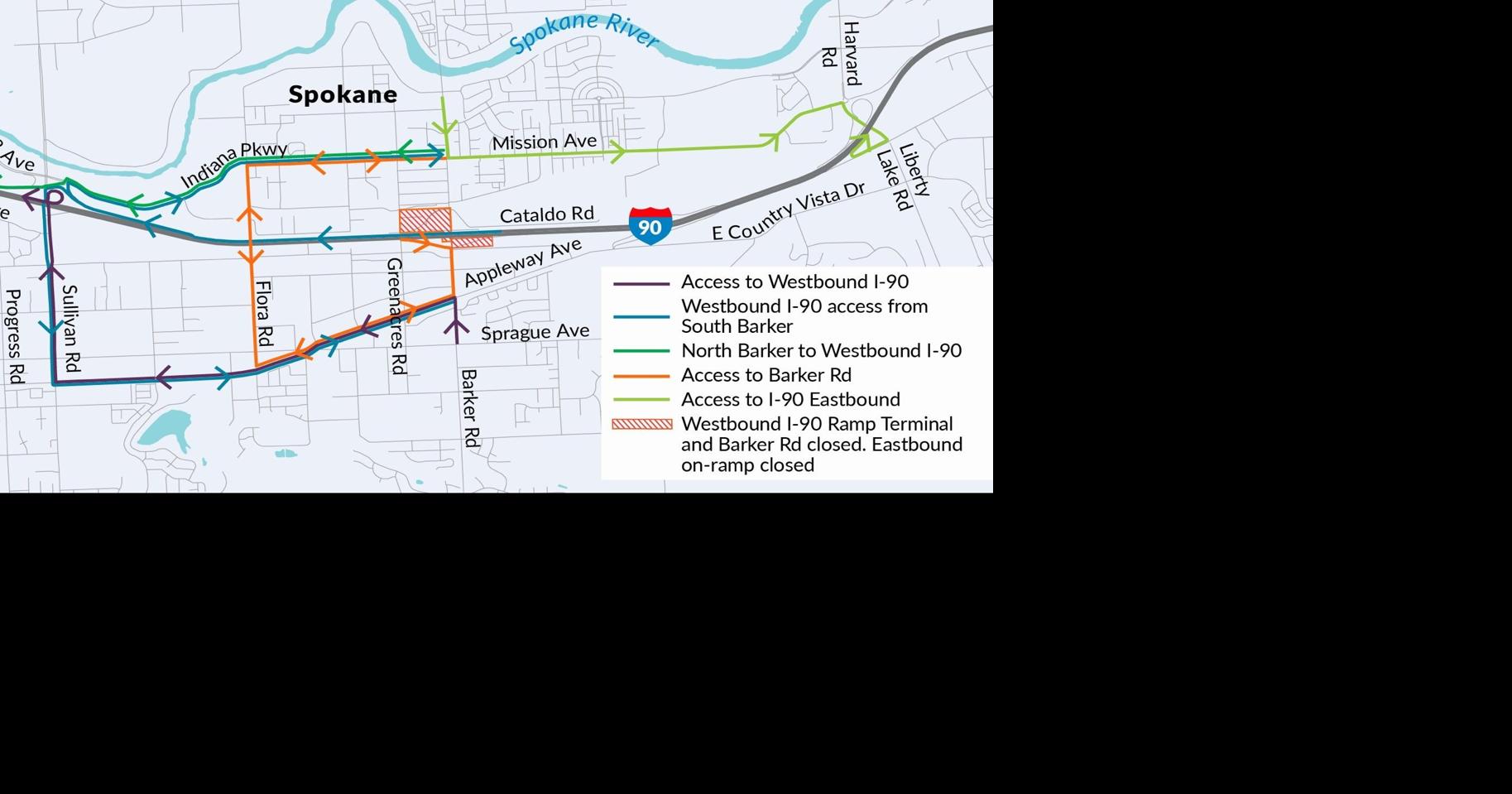 Barker Rd. Interchange to close for 15 days starting Monday | Local ...