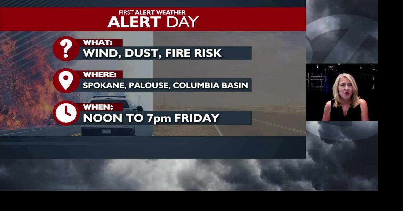 Weather Alert Day Friday: gusty winds, blowing dust and critical fire ...