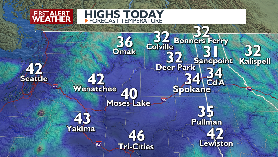 Cold temperatures and snow flurries expected Thursday – Mark | Forecast ...