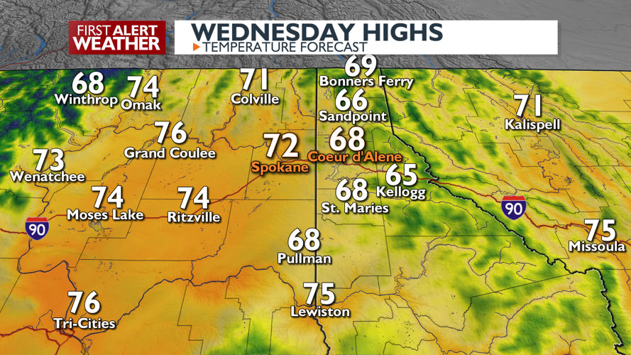 Cooler and showers today and Thursday - Mark | News | kxly.com