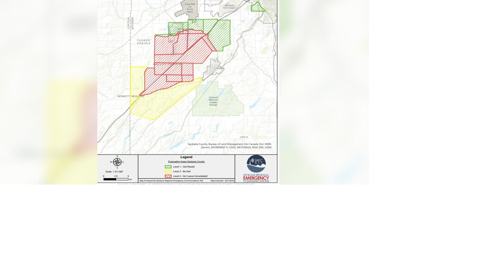 Evacuations downgraded for Gray Fire, majority of Medical Lake residents can return home News