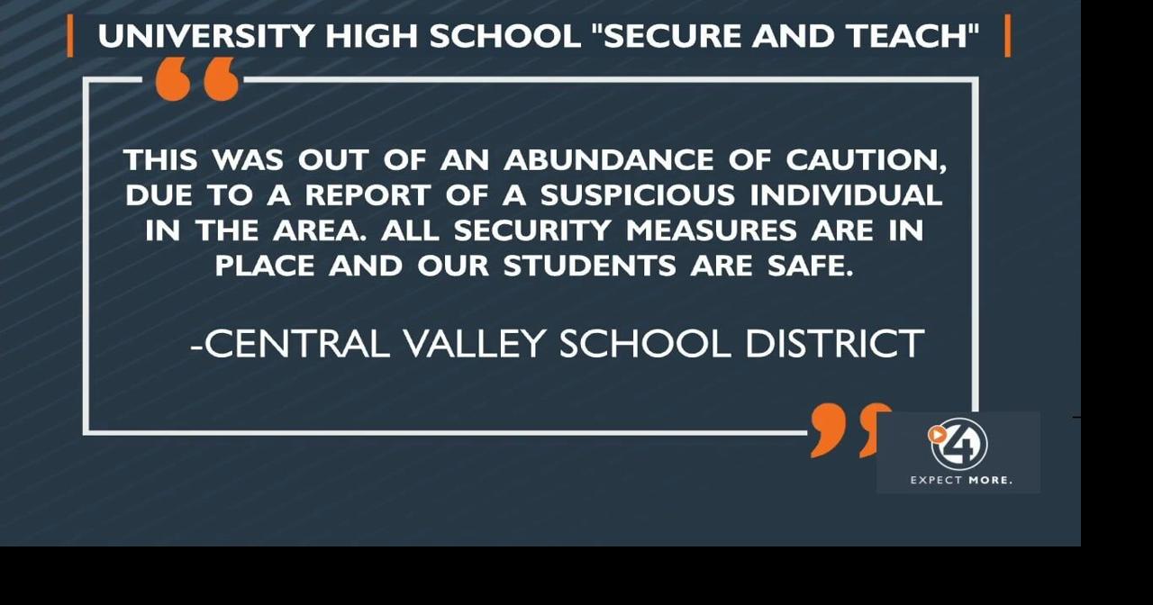 University High School placed on brief lockdown for 'suspicious ...