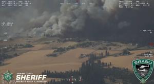 Spokane Complex Fire sherrifs footage
