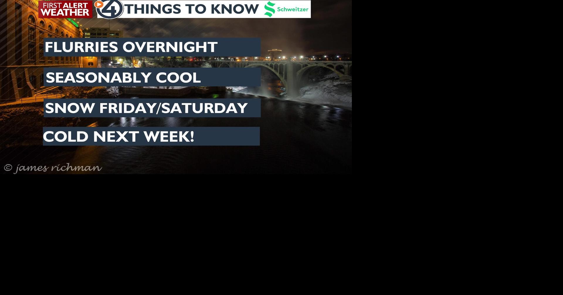 Flurries overnight, snow and cold on the way | Weather | kxly.com