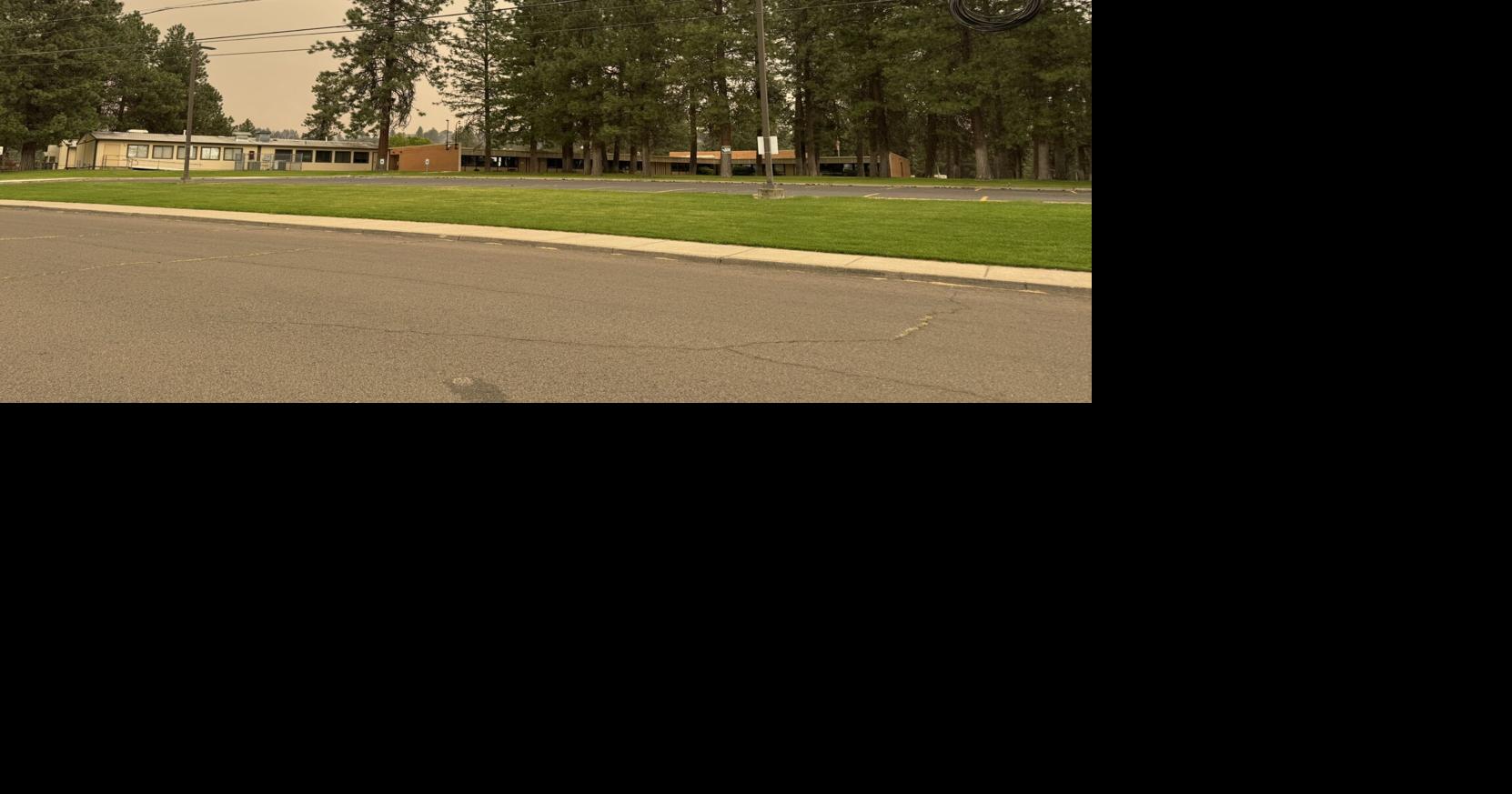 Indian Trail Elementary during Spokane Complex Fire