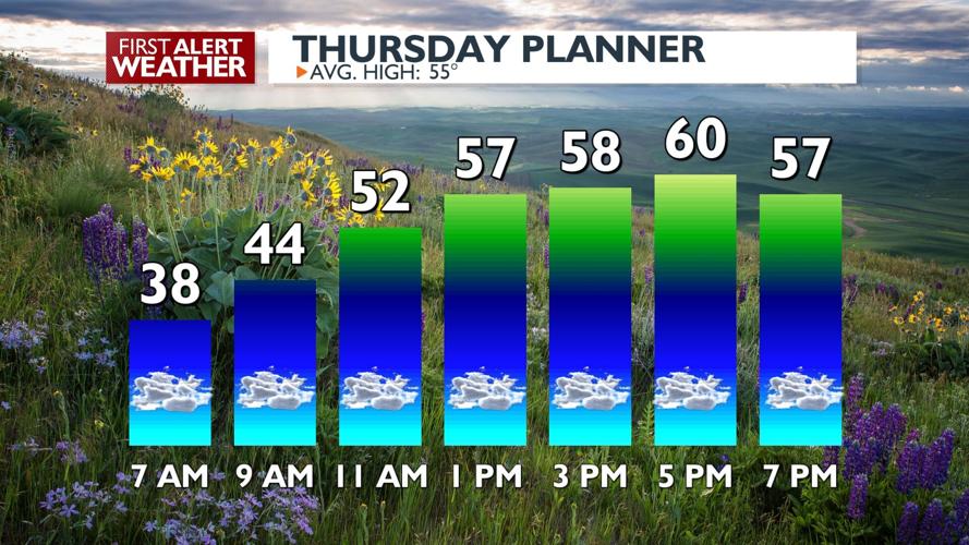 😶‍🌫️The clouds are moving in, but Thursday will be dry and warm anyway ...