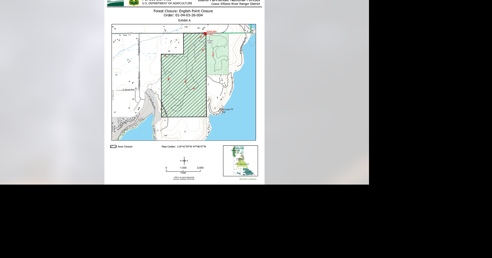 Forest Service closes English Point Recreation Area through mid-August for cleanup work