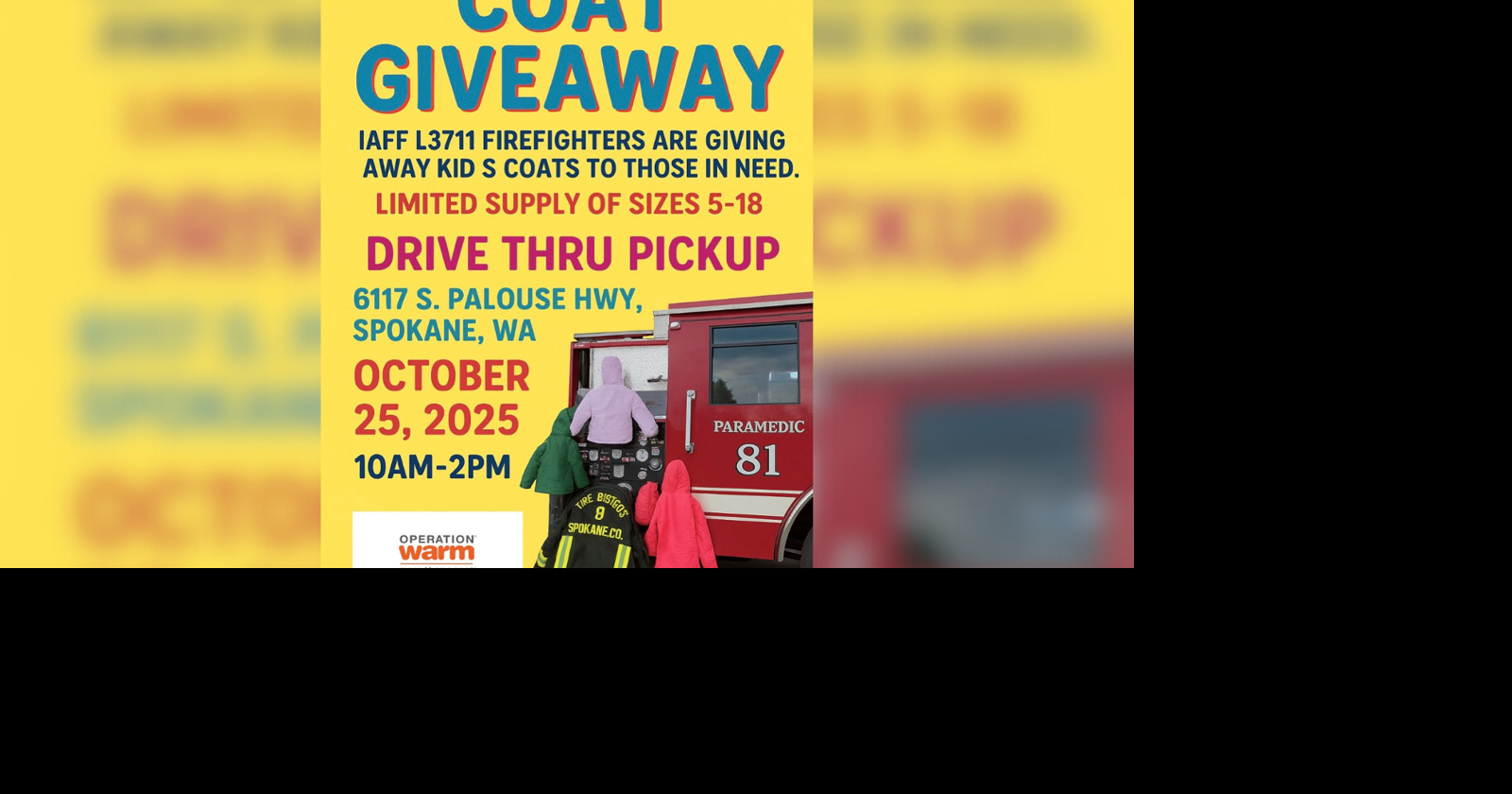 Spokane County Fire District 8 hosts coat giveaway next weekend | News ...