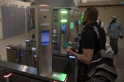 Palestinian workers cross into Israel at gates that use facial recognition.
